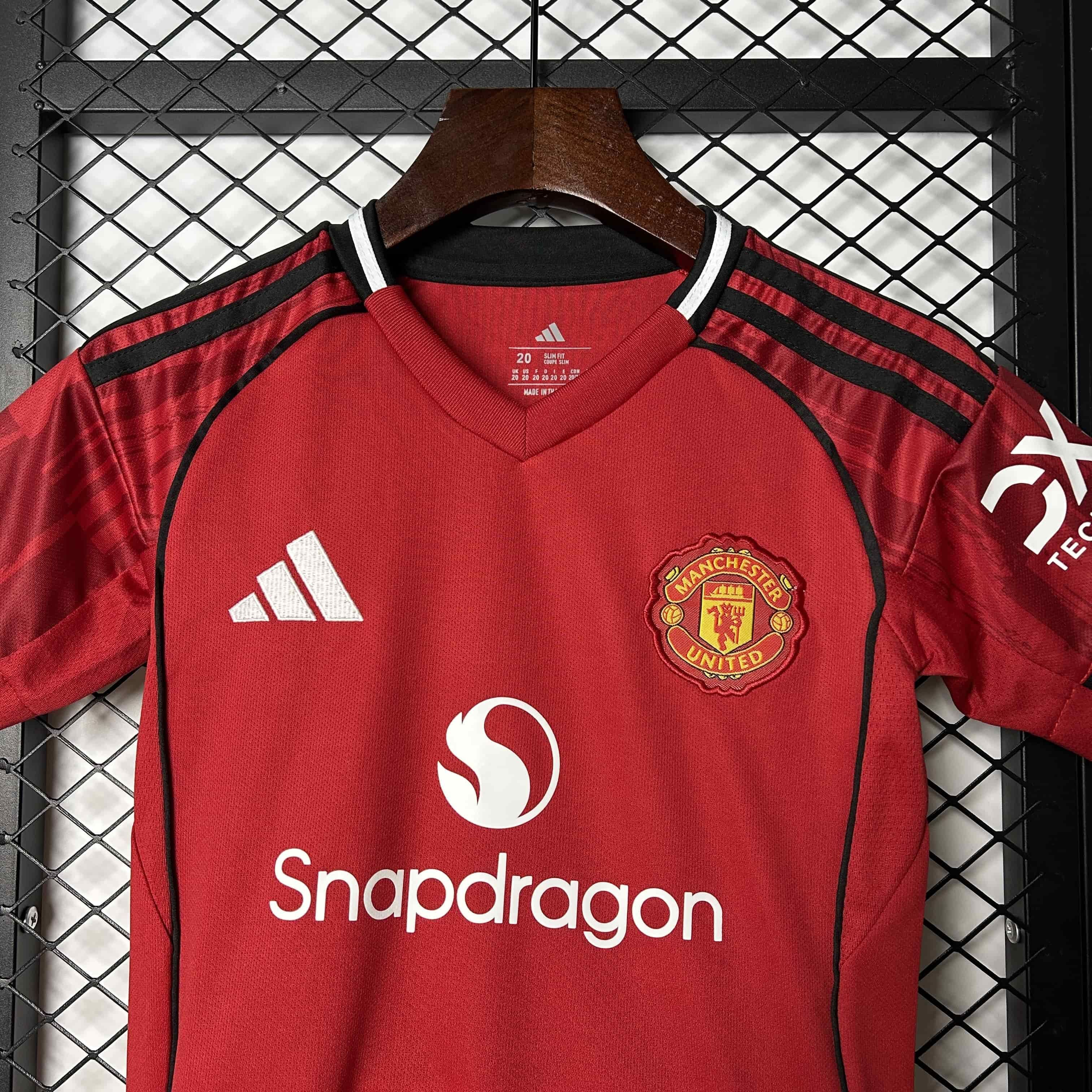 Manchester United home tenue Kids 25/26