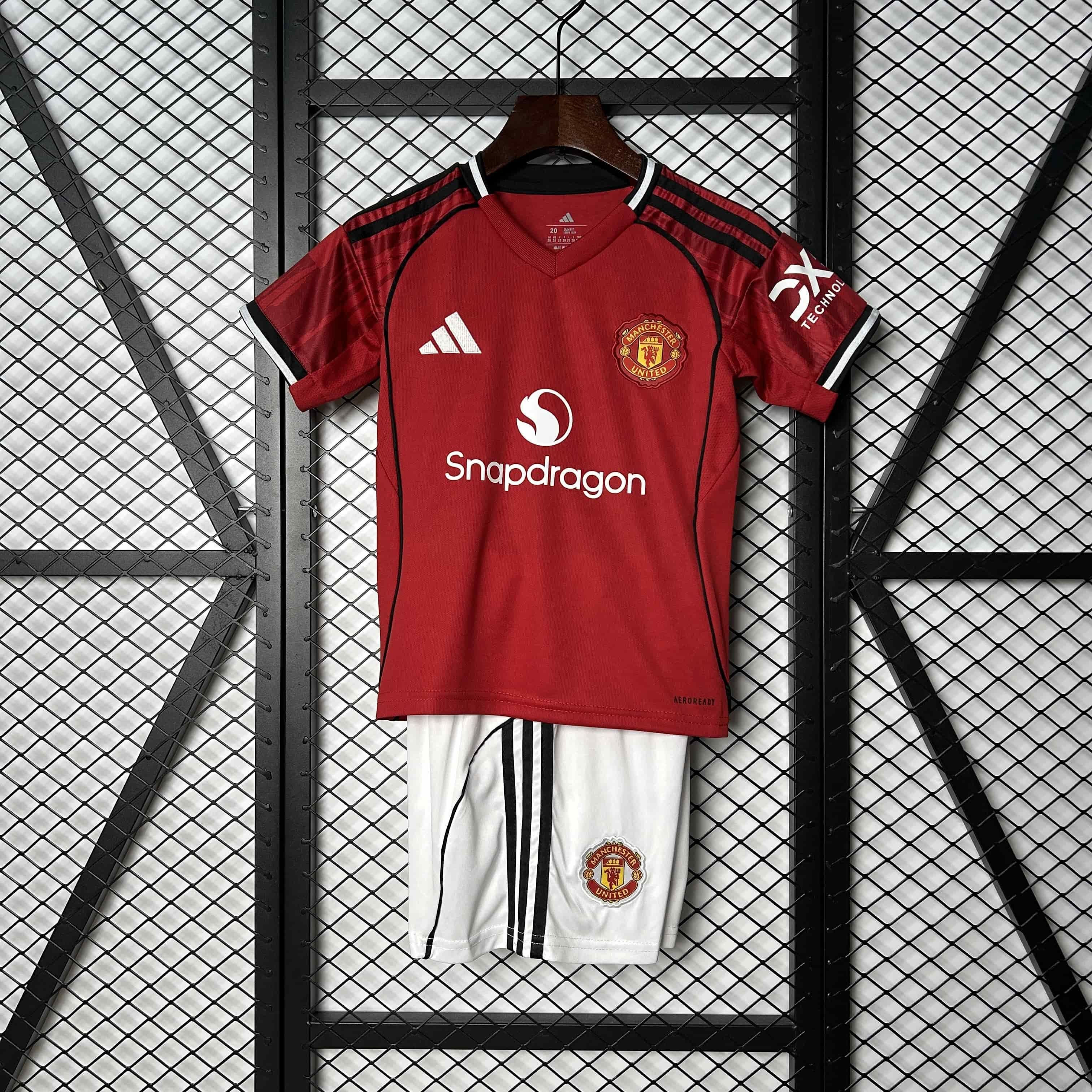 Manchester United home tenue Kids 25/26